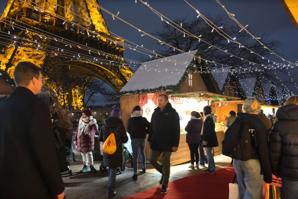 Marché noel tour eiffel